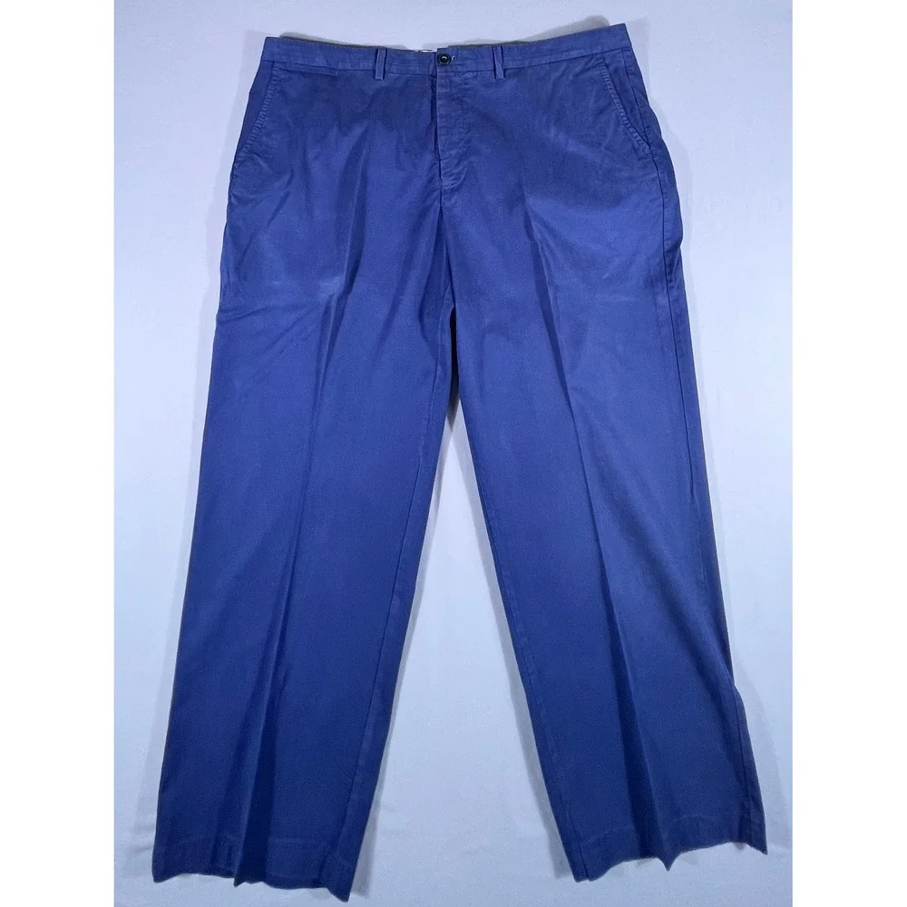 Tommy Bahama Boracay Chino Pants Men's 44x32 Blue Cotton Blend Straight Leg